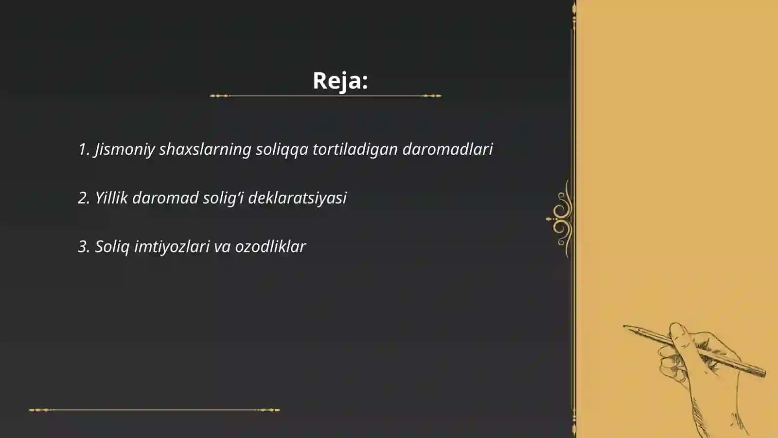 Jismoniy shaxslardan olinadigan daromad soligʻi 2