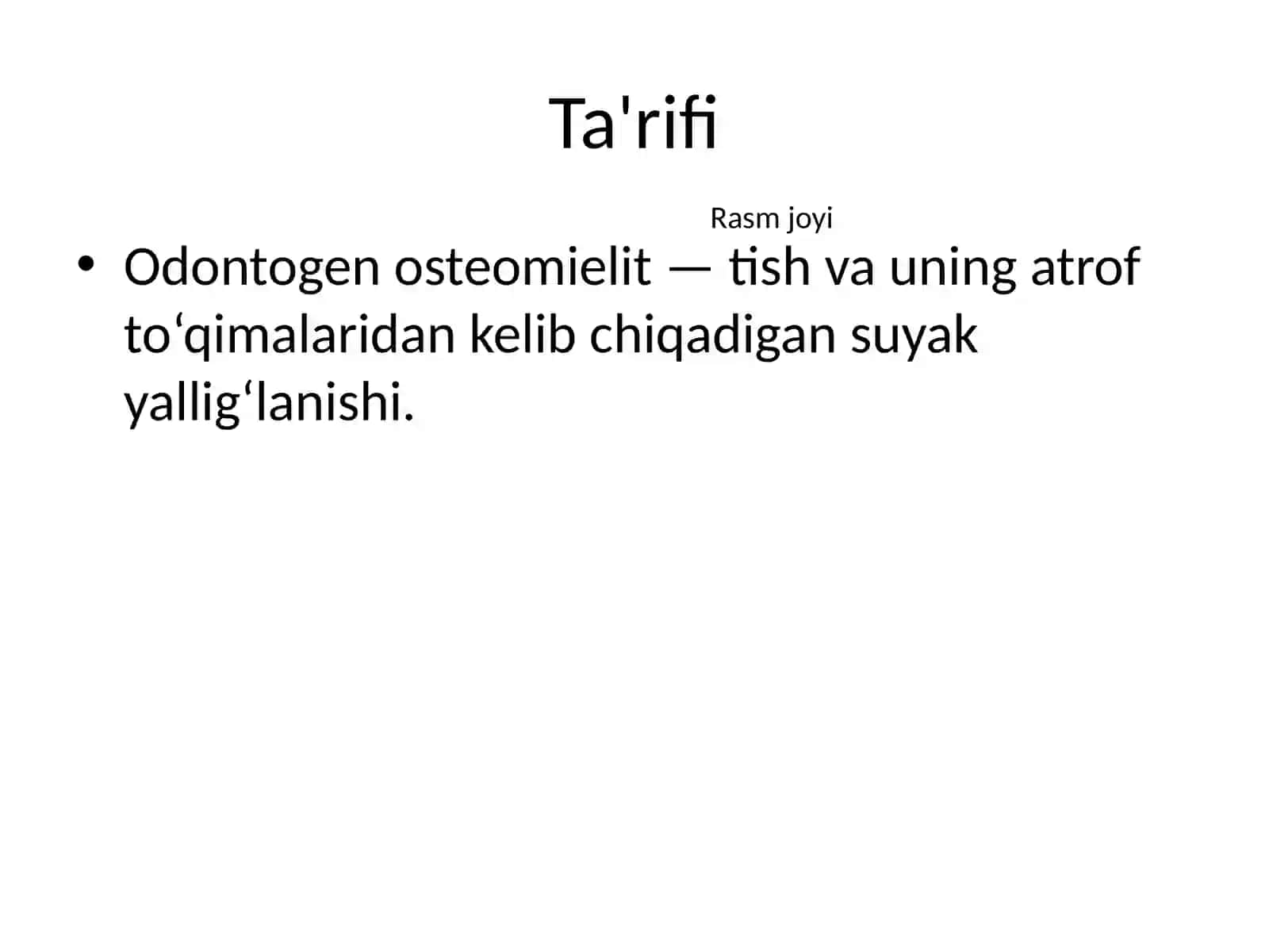 Odontogen Osteomielit 2