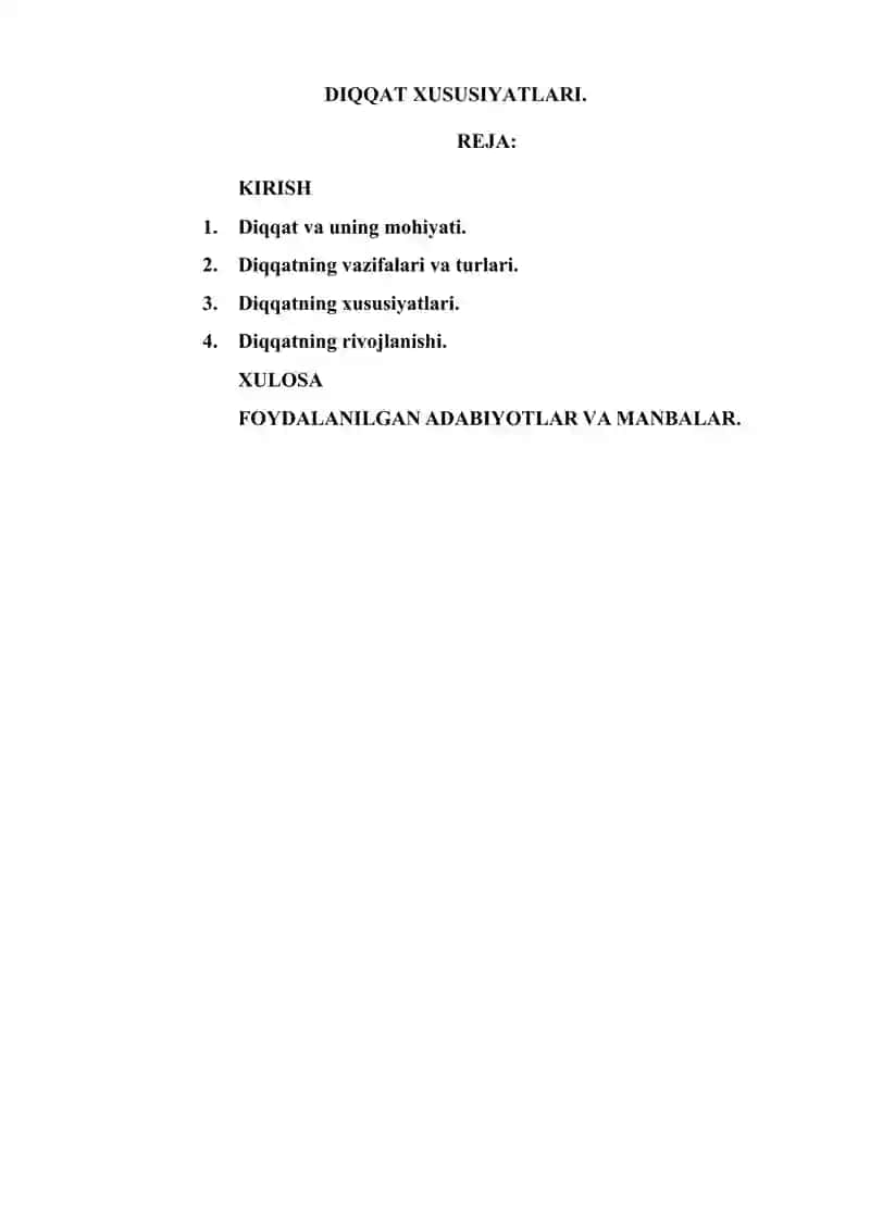 DIQQAT XUSUSIYATLARI 2