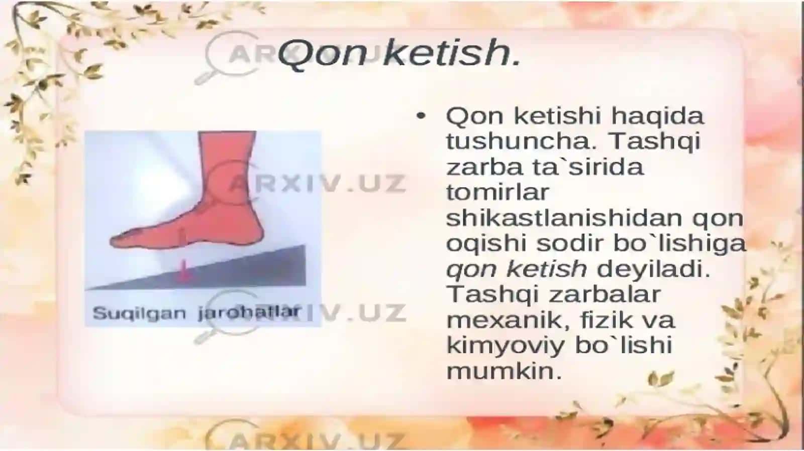 tomirlardan qon ketganda birinchi yordam koʻrsatish 2
