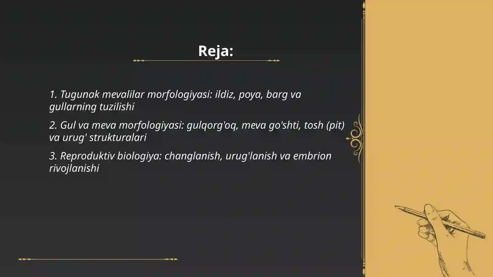 Tugunak mevalilar morfologiyasi, biologiyasi va yetishtirish texnologiyasi 2