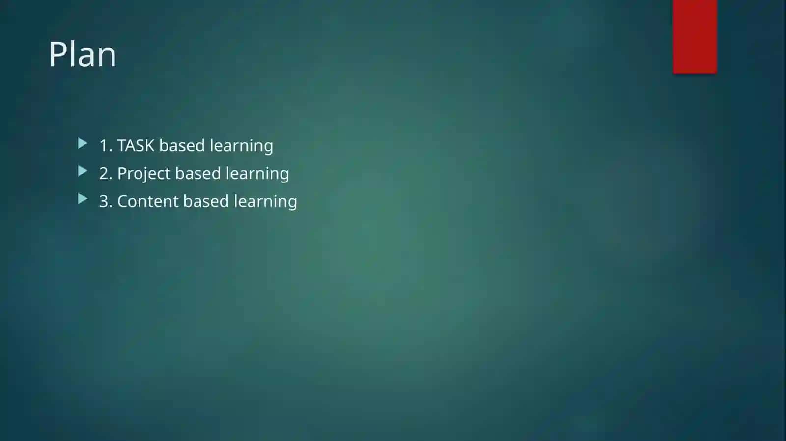 Thelanguage learning task: TBL, CBL, PBL 2