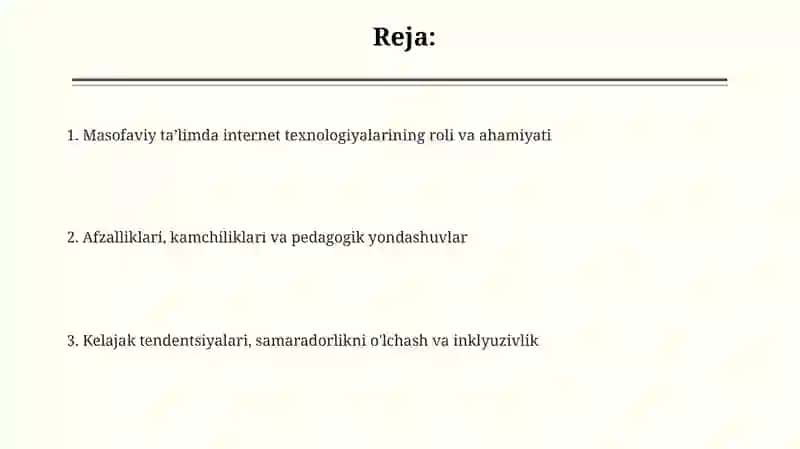 Masofaviy ta'limda internet texnologiyalarining o'rni va ahamiyati 2