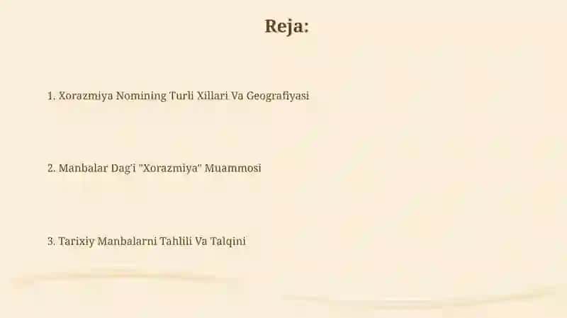 Xorazmiya manbalarida aks etgan davrlar 2