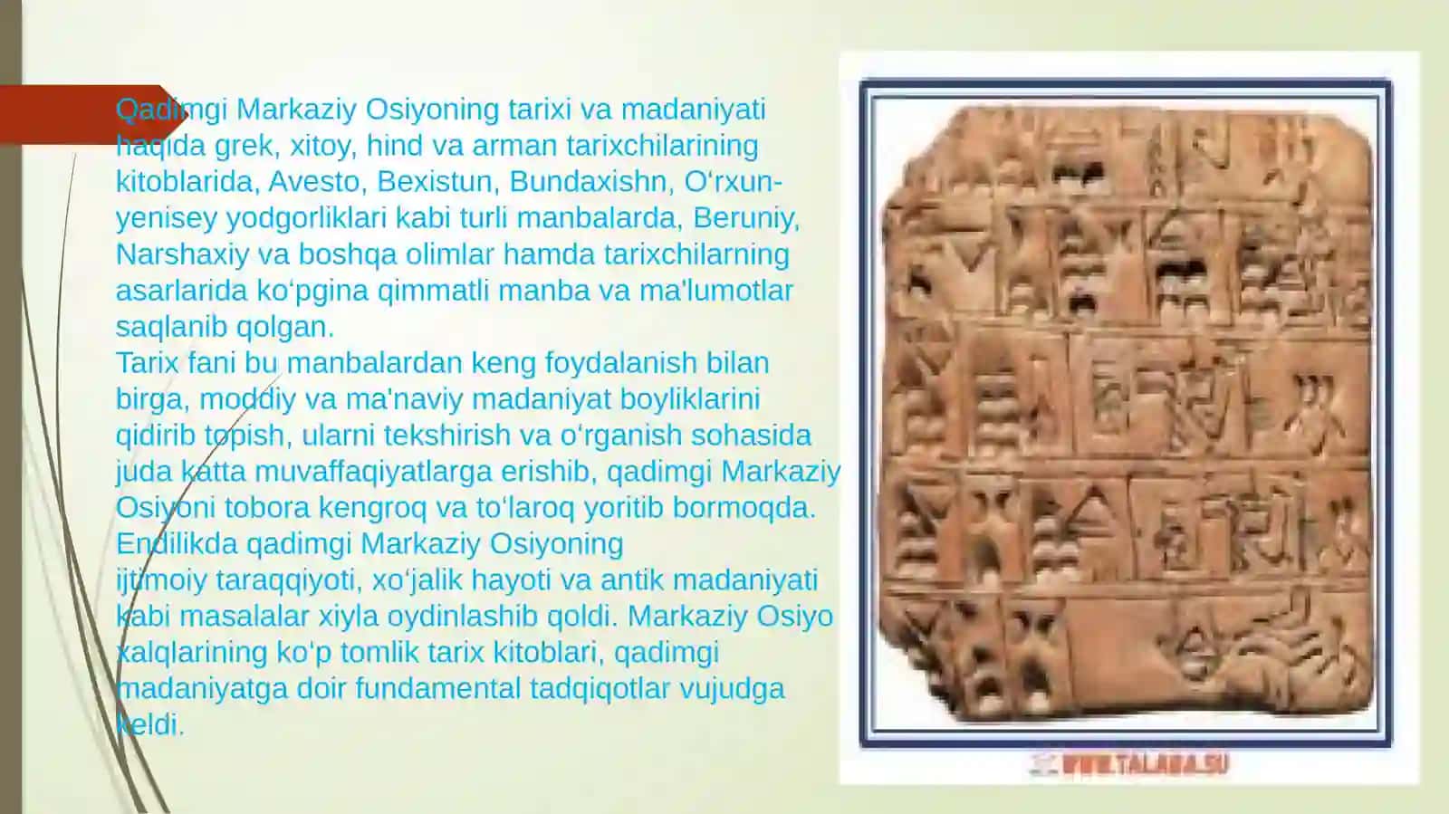 O'zbektarixi fanining maqsad va adabiyoti 2