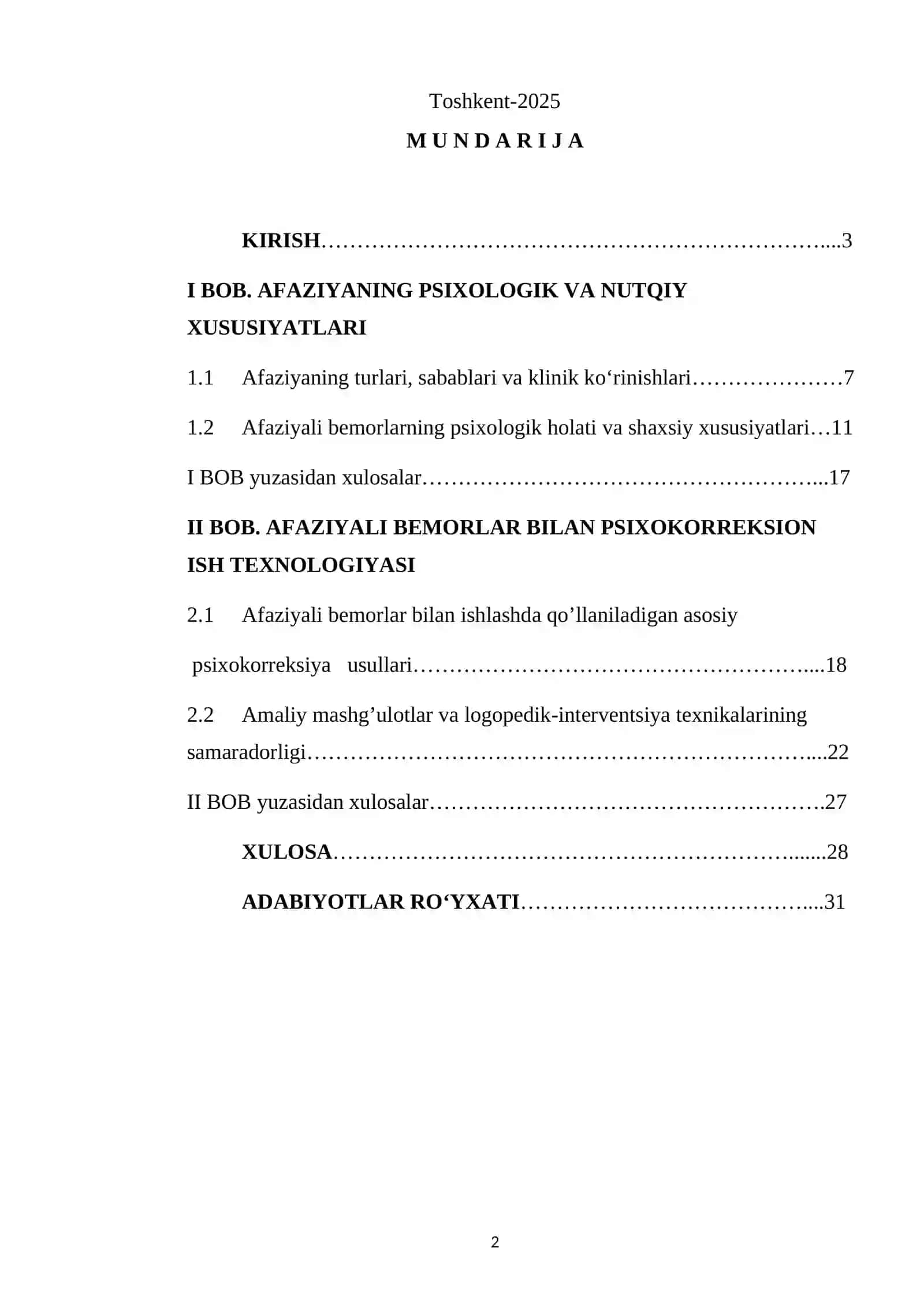 Afaziyali bemorlar bilan psixokorreksiya ish usullarini olib borish texnalogiyasi 2