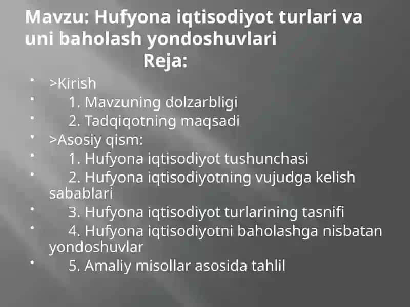 Hufyonaiqtisodiyotturlarivaunibaholashyondoshuvlari 2