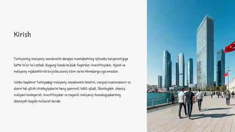 Turkiyaning moliyaviy savodxonligi 2