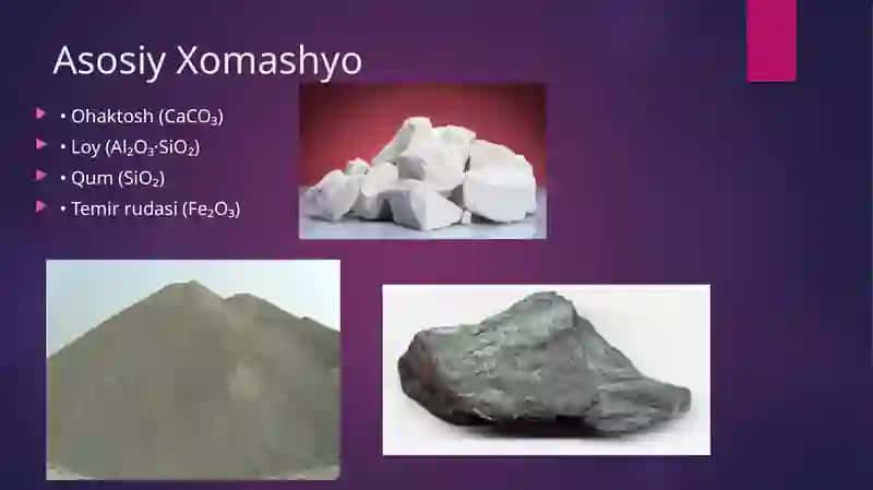 Sement Ishlab Chiqarishda Kimyoviy Birikmalar 2