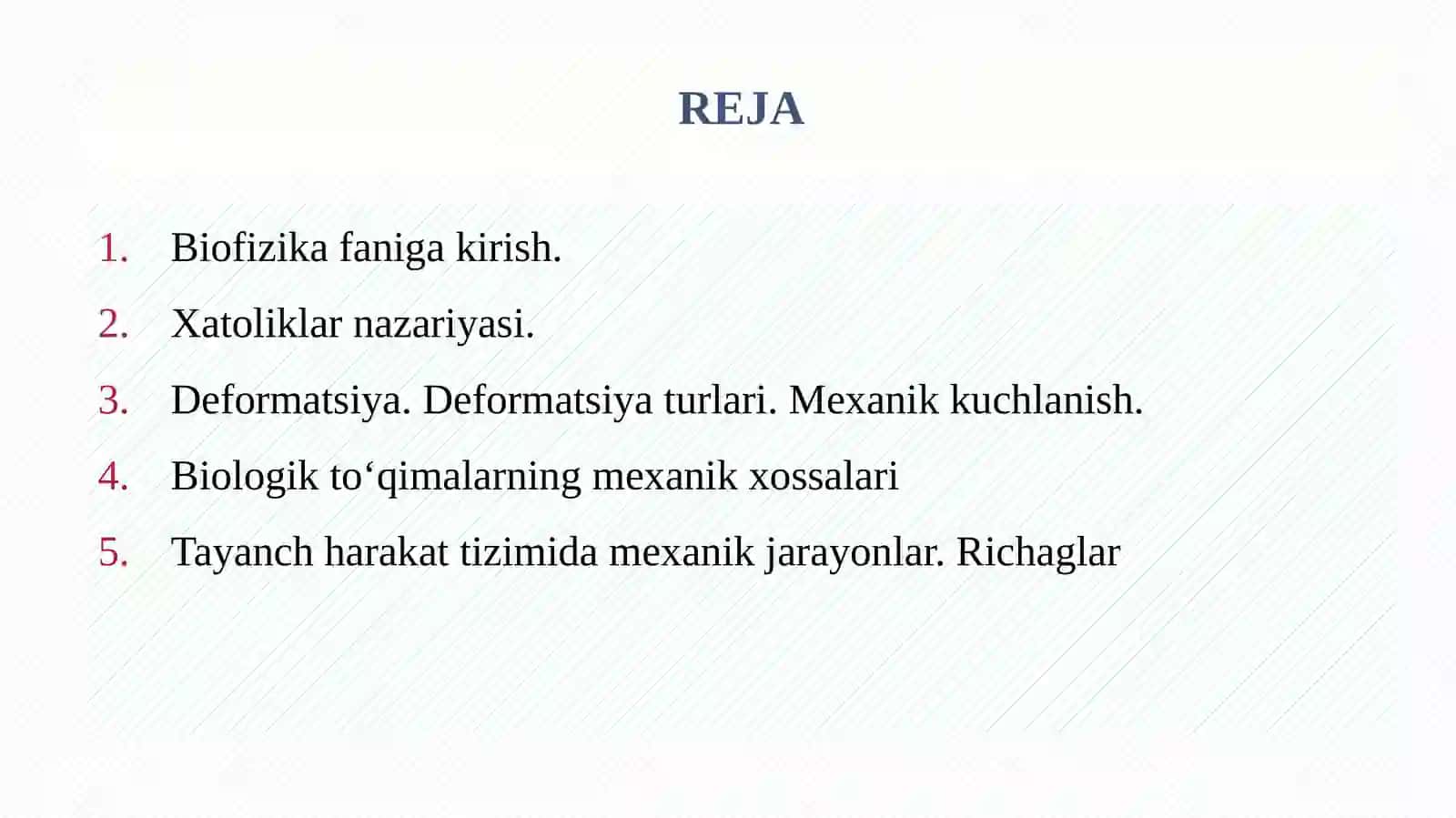 Qattiq jismlar va biologik to‘qimalarning mexanik xossalari 2