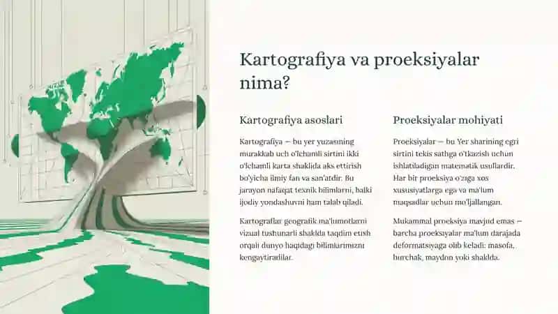 Kartografiya va proeksiyalar 2