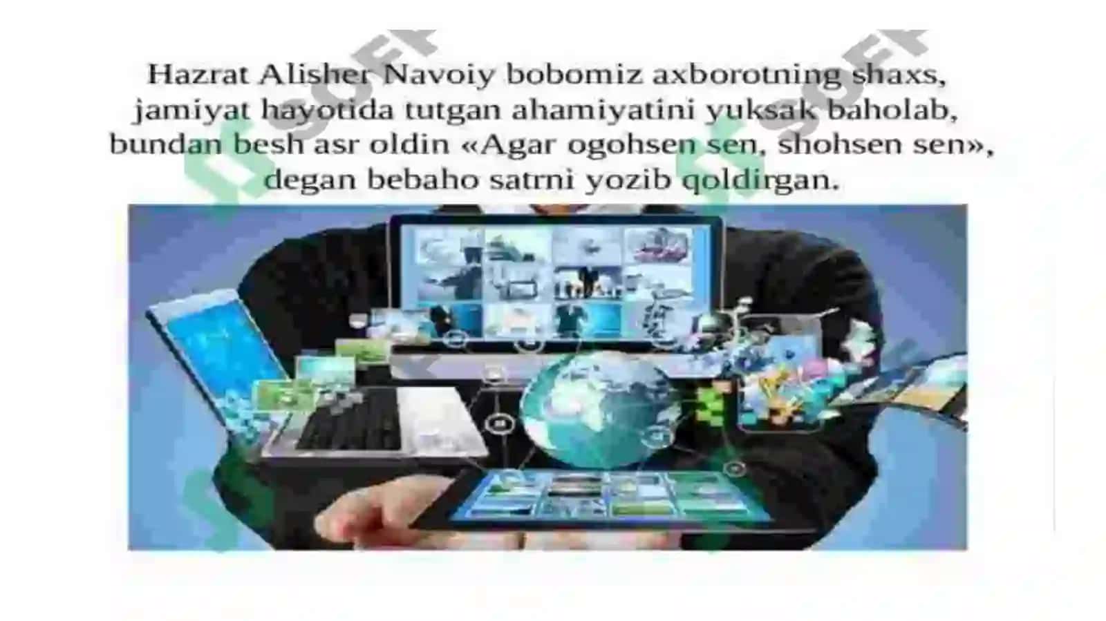 O‘zbekistonda axborot xavfszligining manaviy va huquqiy asoslari 2