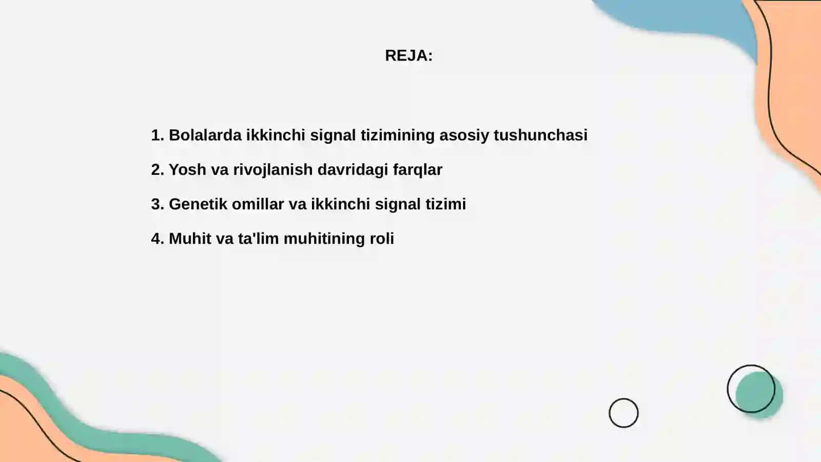 Bolalarda ikkinchi signal tizimining rivojlanishiga ta'sir etuvchi omillar 2