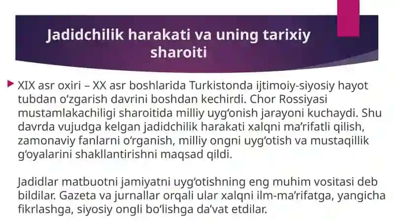 Jadid adabiyotda gazeta jurnallar faoliyati 2