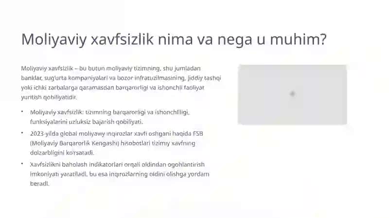 Moliyaviy xavfsizlikni baholash indikatorlari va ularning tizimlashtirilishi 2