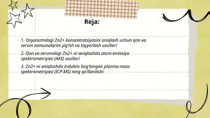 Zn2+ kationining qiymatini aniqlash 2