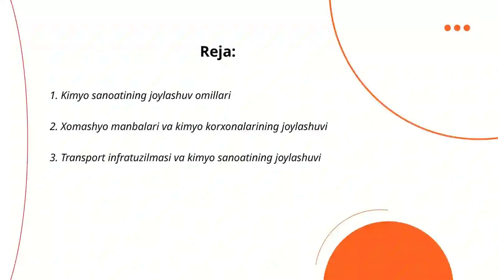 Kimyo sanoatining joylashuv omillari 2