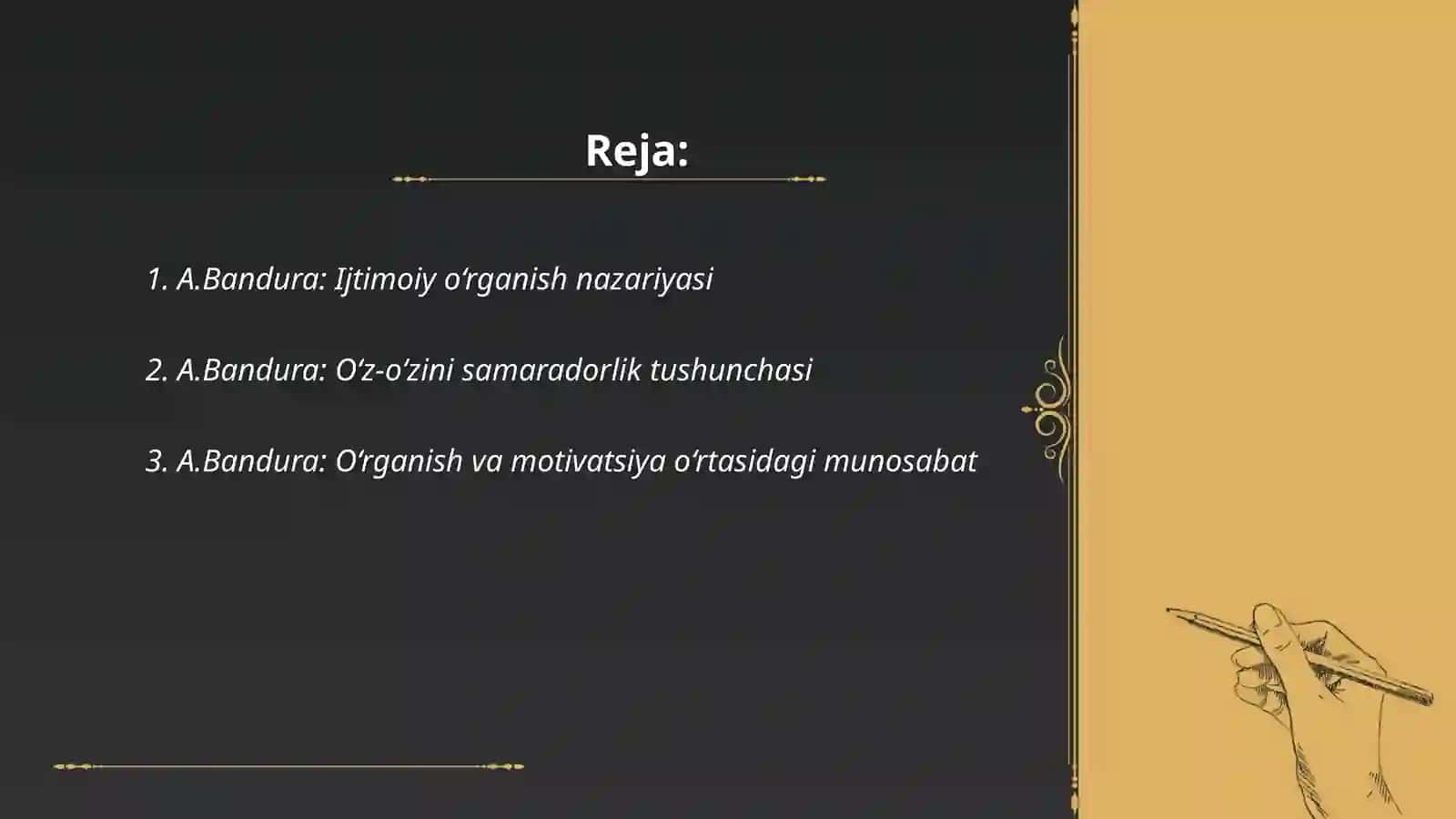 Ijtimoiy o‘rganish nazariyasi 2