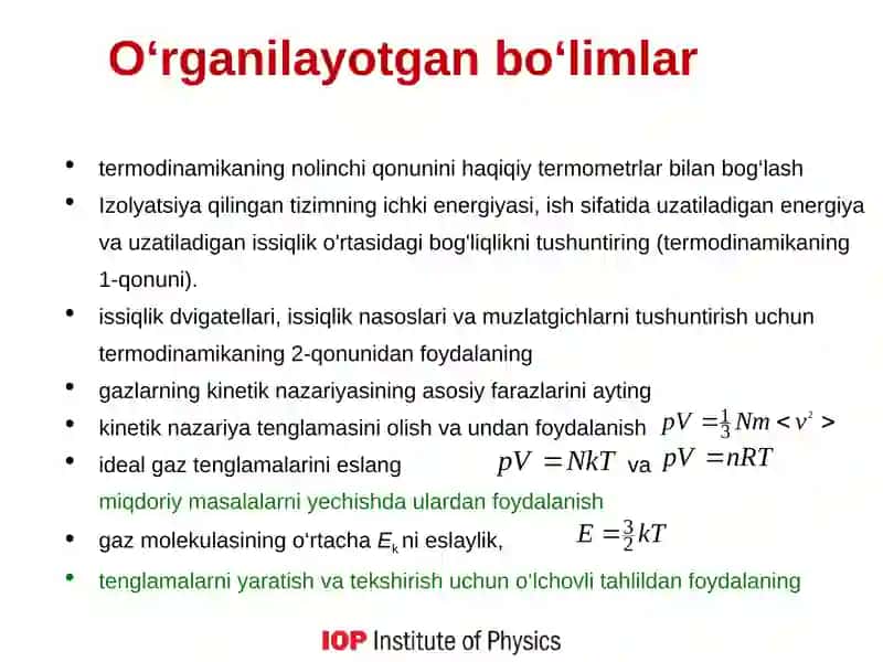Biologik jarayonlar termodinamikasi 2