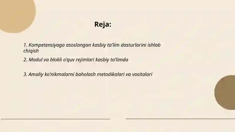 Kasbiy taʼlim mazmuni va texnologiyalari 2
