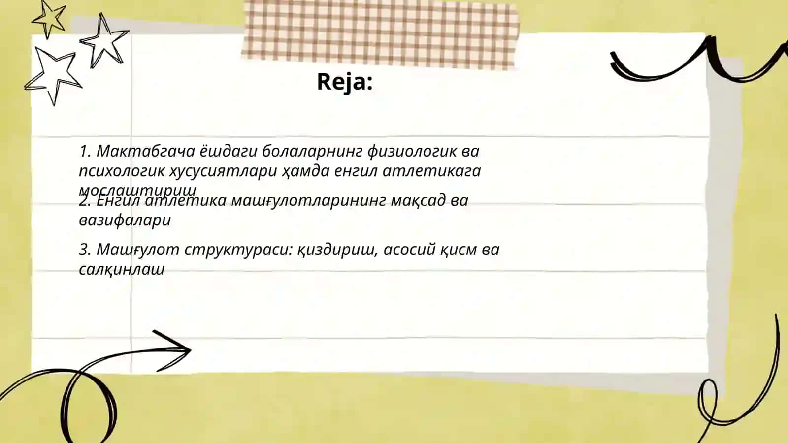 Мактабгача ёшдаги болаларда енгил атлетика машгулотлари 2