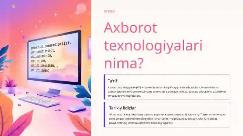 Axborot texnologiyalari 2