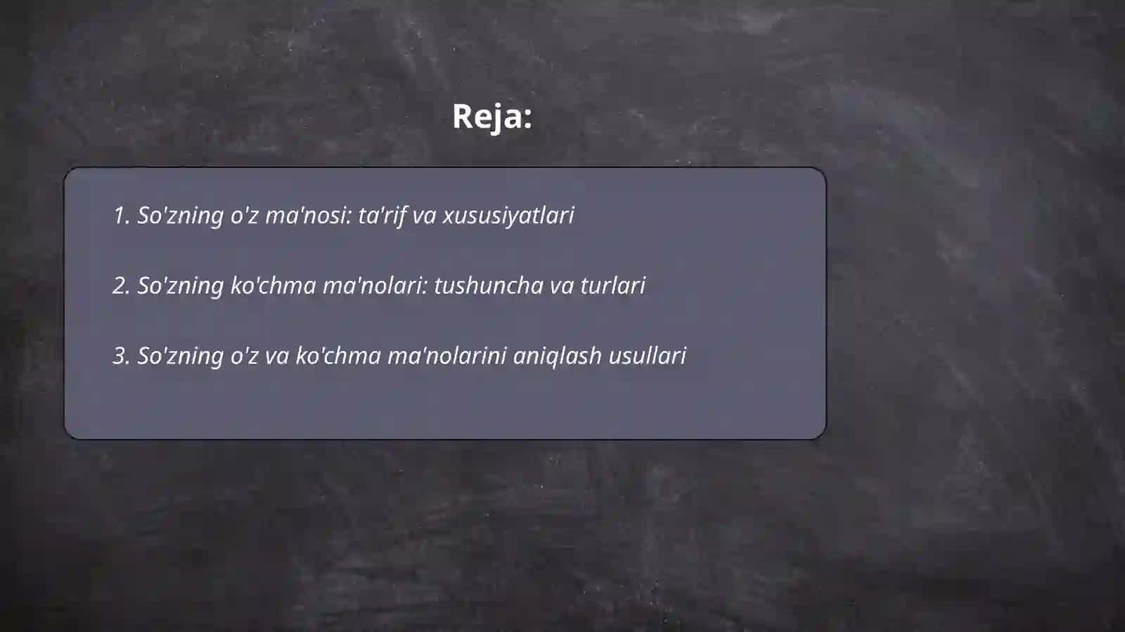 So'zning o'z va ko'chma ma'nolari 2