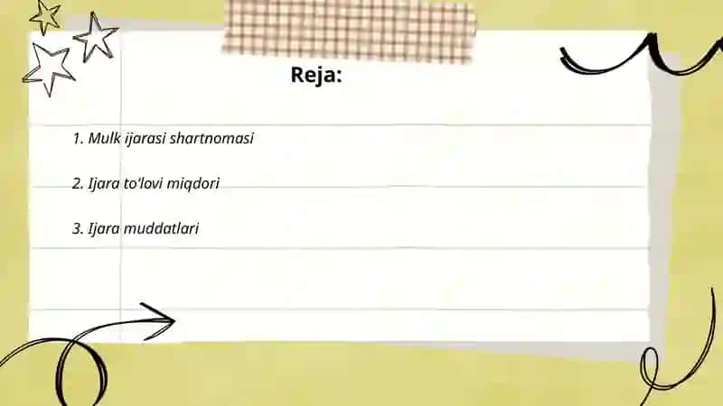 Mulk ijarasi shartnomasi 2