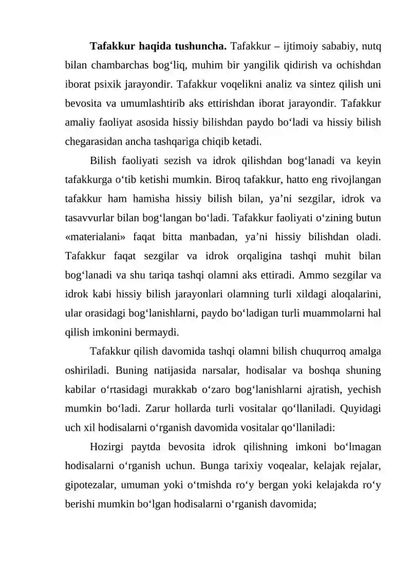 Tafakkurning Mantiqiy Shakllari Va Qonunlari 2