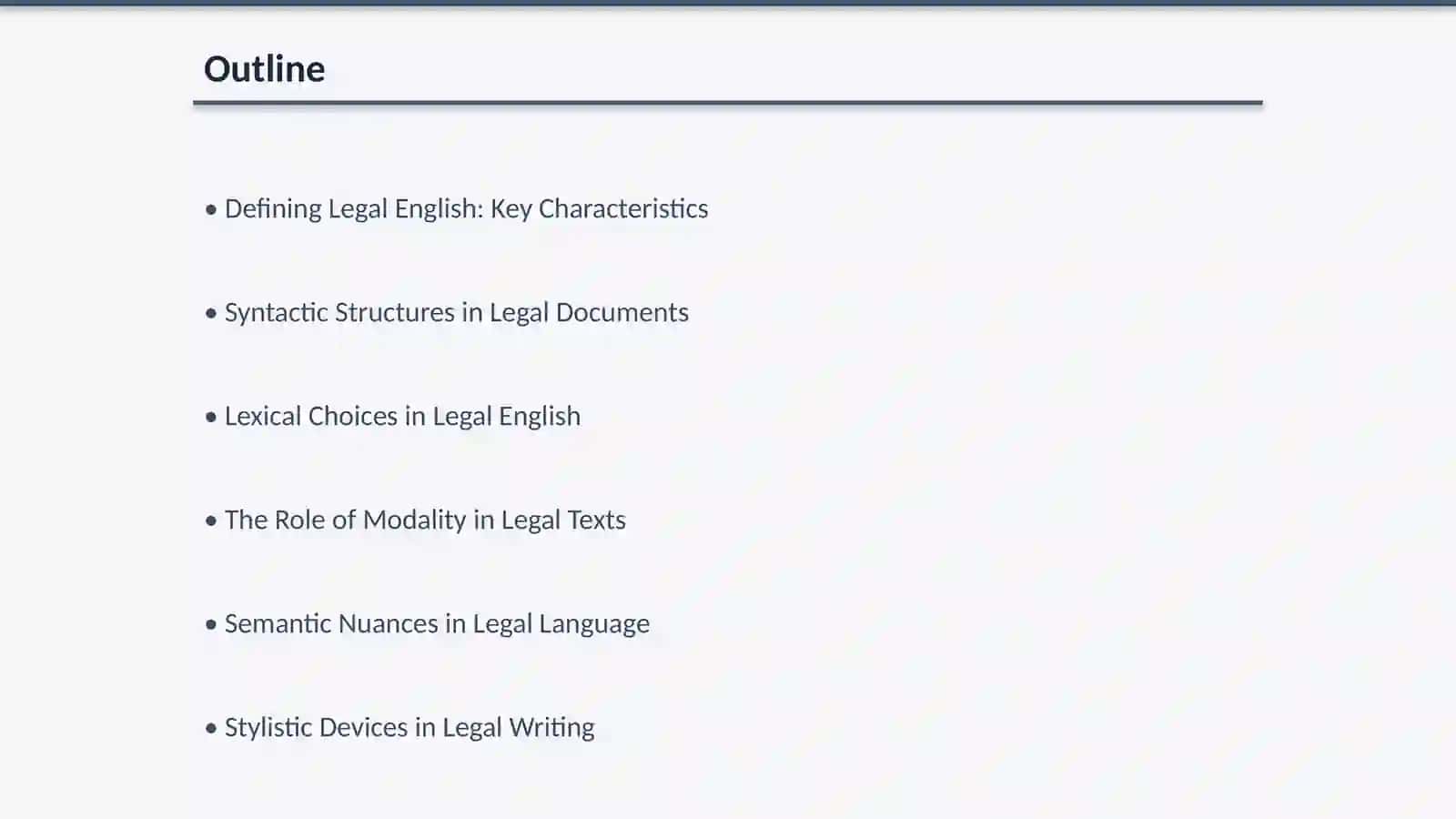 Grammatik javobgarlik xususiyatlari: Huquqiy ingliz tilining stilistikasi va tuzilmasi 2
