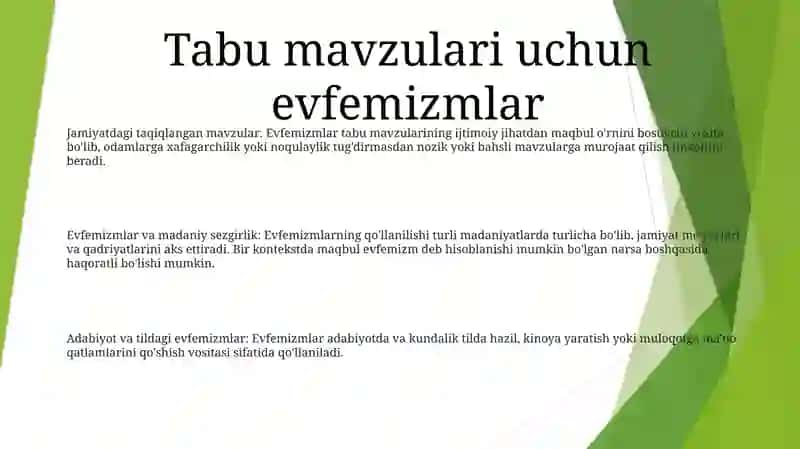 Tabu Va Efurizmlar 2