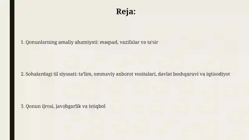 Davlat tili haqida qabul qilinga qonunlarning amaliyotdagi ahamiyati 2