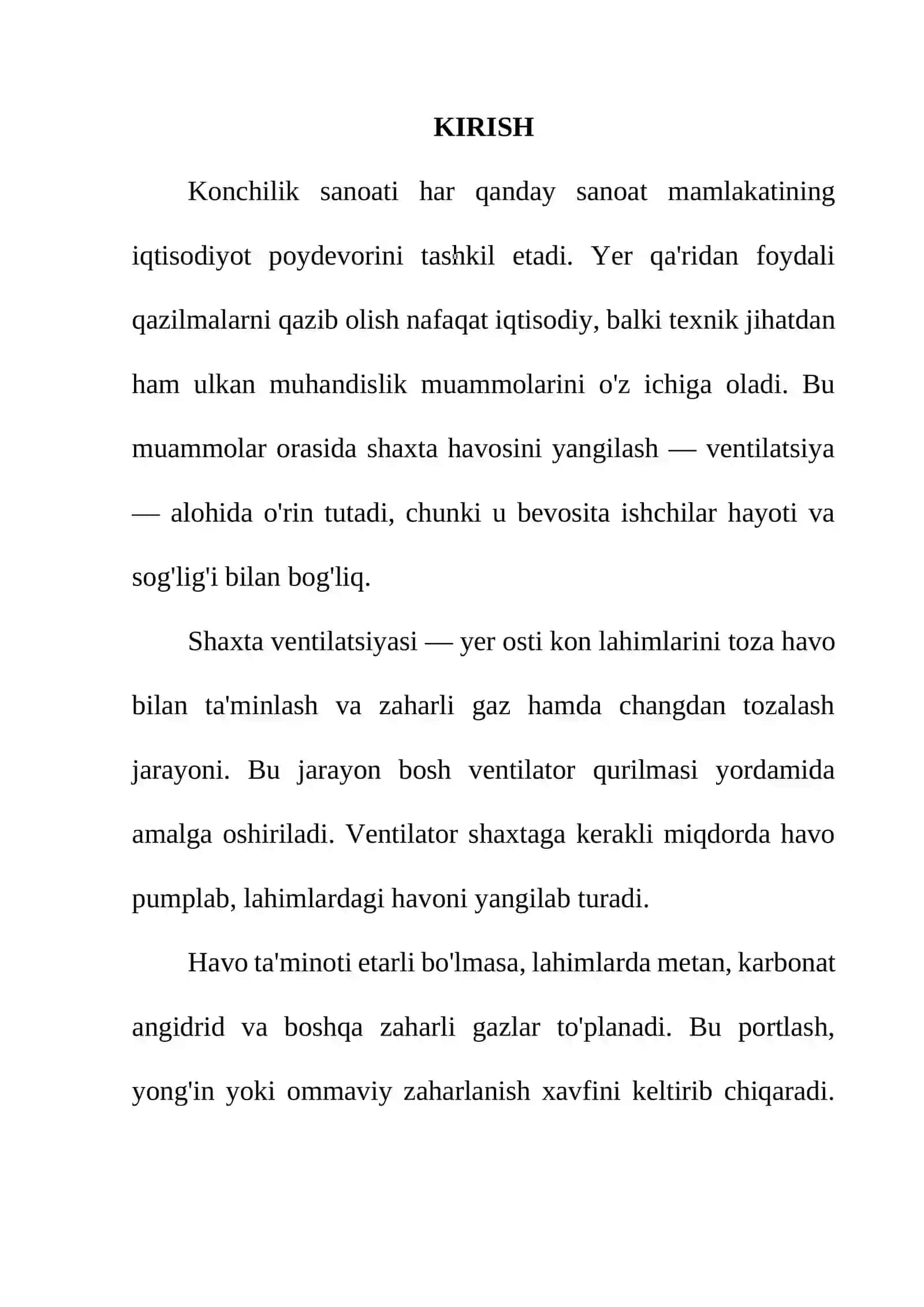 Shaxtada bosh ventilyator qurilmalari haqida umumiy ma'lumot 2