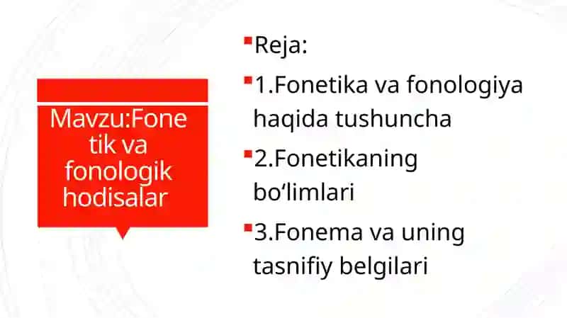 Fonetika va fonologiya hodisalar 2