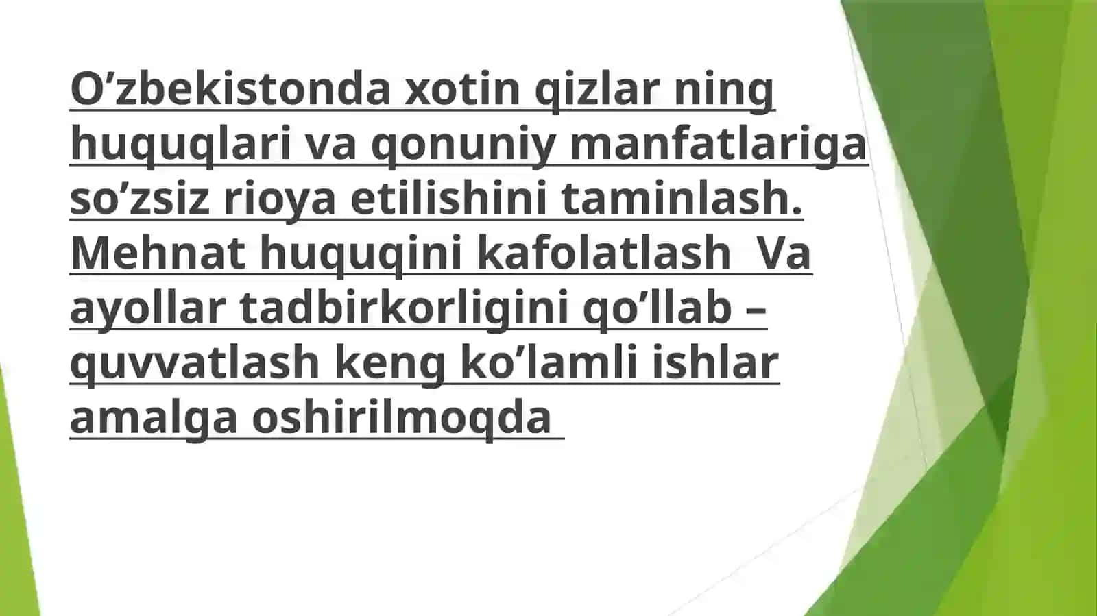 O’zbekistonda xotin-qizlarni ijtimoiy qo’llab quvvatlash tizimi 2