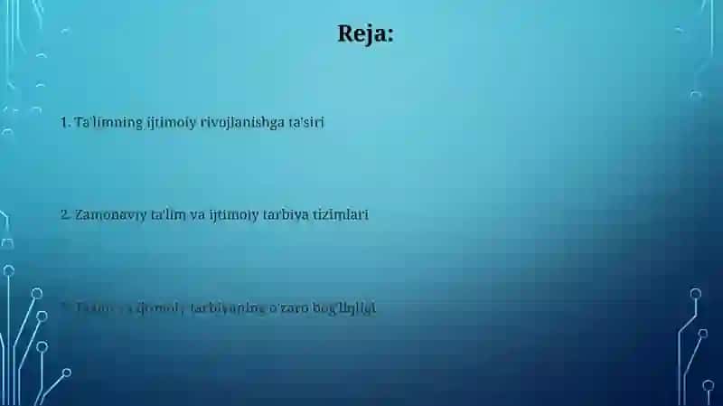 Tarbiya va ijtimoiy tarbiya 2