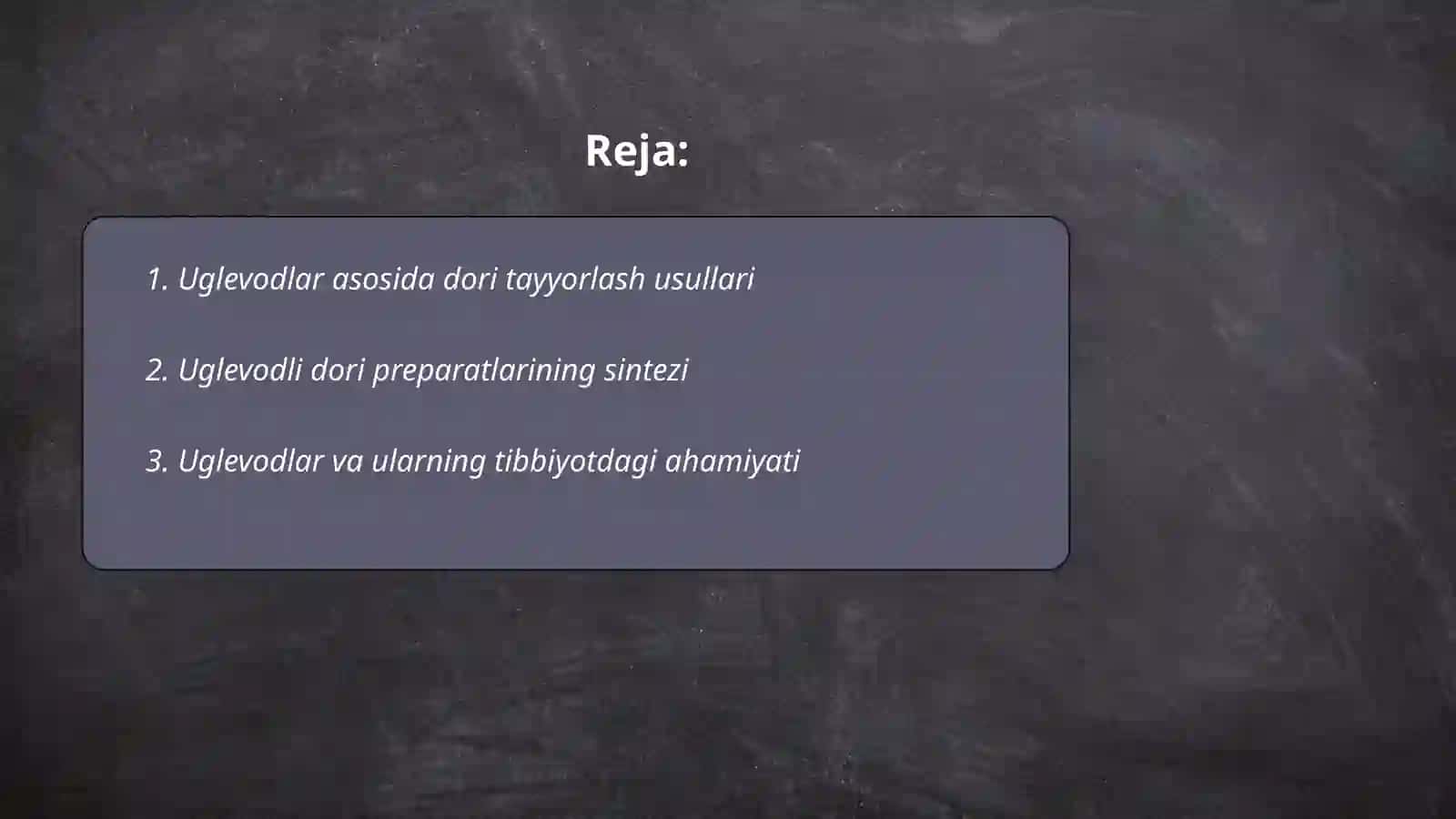 Uglevodlar asosida olinadigan dori preparatlari 2