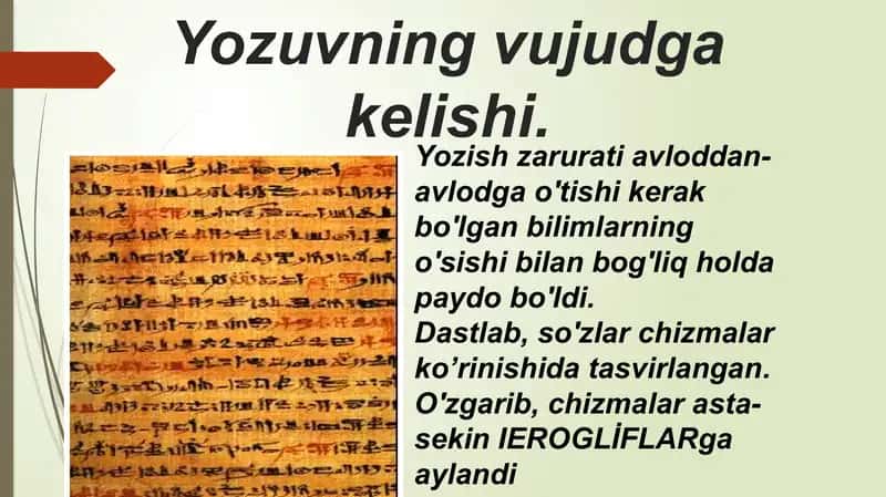Qadimgi Misrda fanning rivojlanishi 2