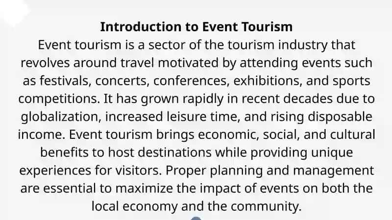 The Business of Event Tourism 2