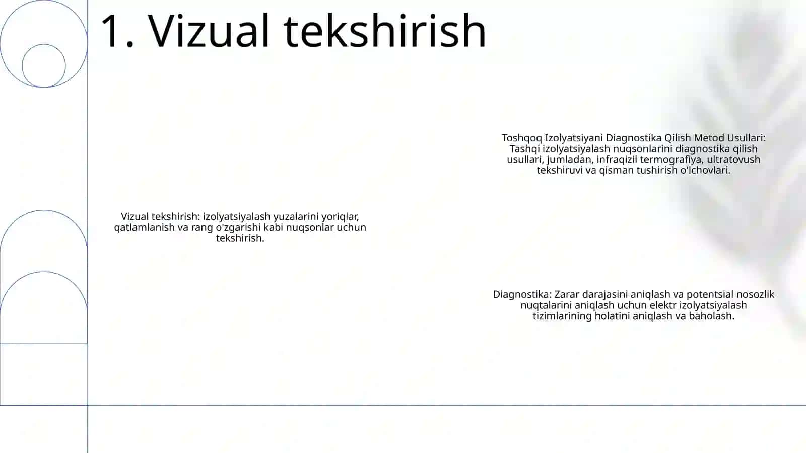 Tashqi Izolyatsiyani Diagnostika Qilish Metod Usullari 2