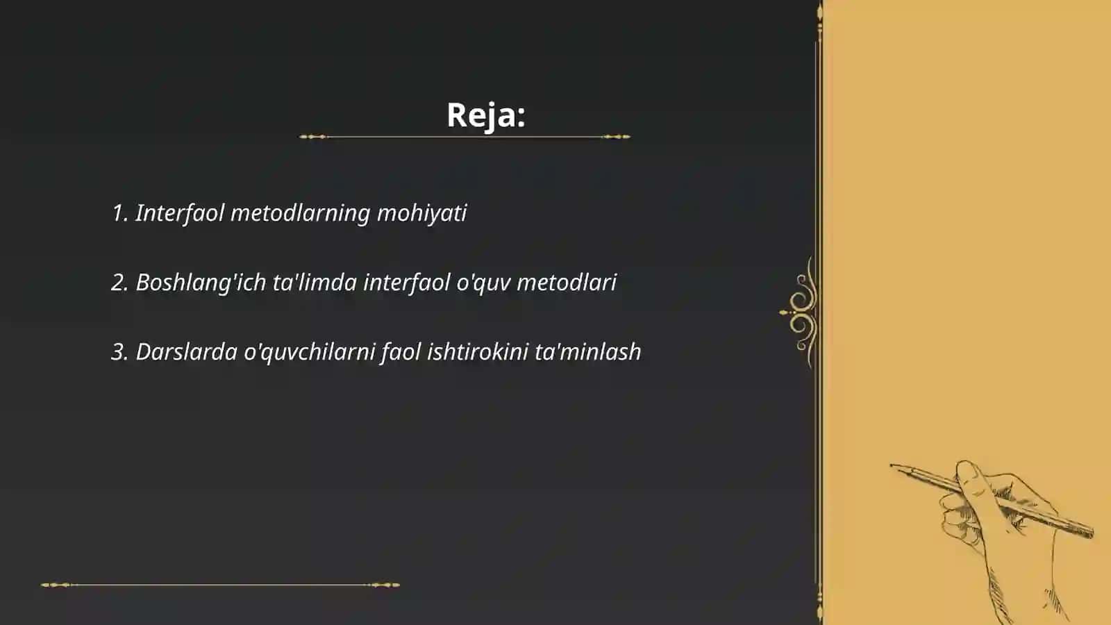 Interfaol Metodlar Boshlang'ich Sinf Darslarida 2