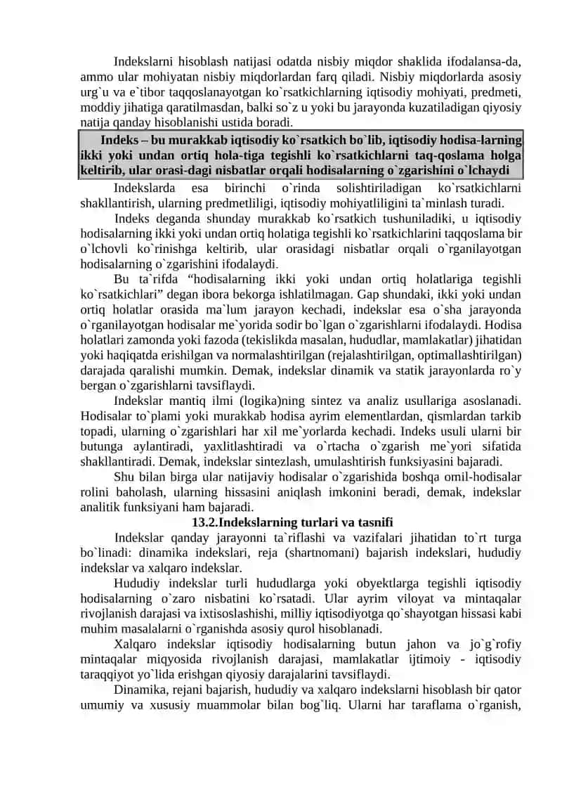 IQTISODIY INDEKSLAR 2