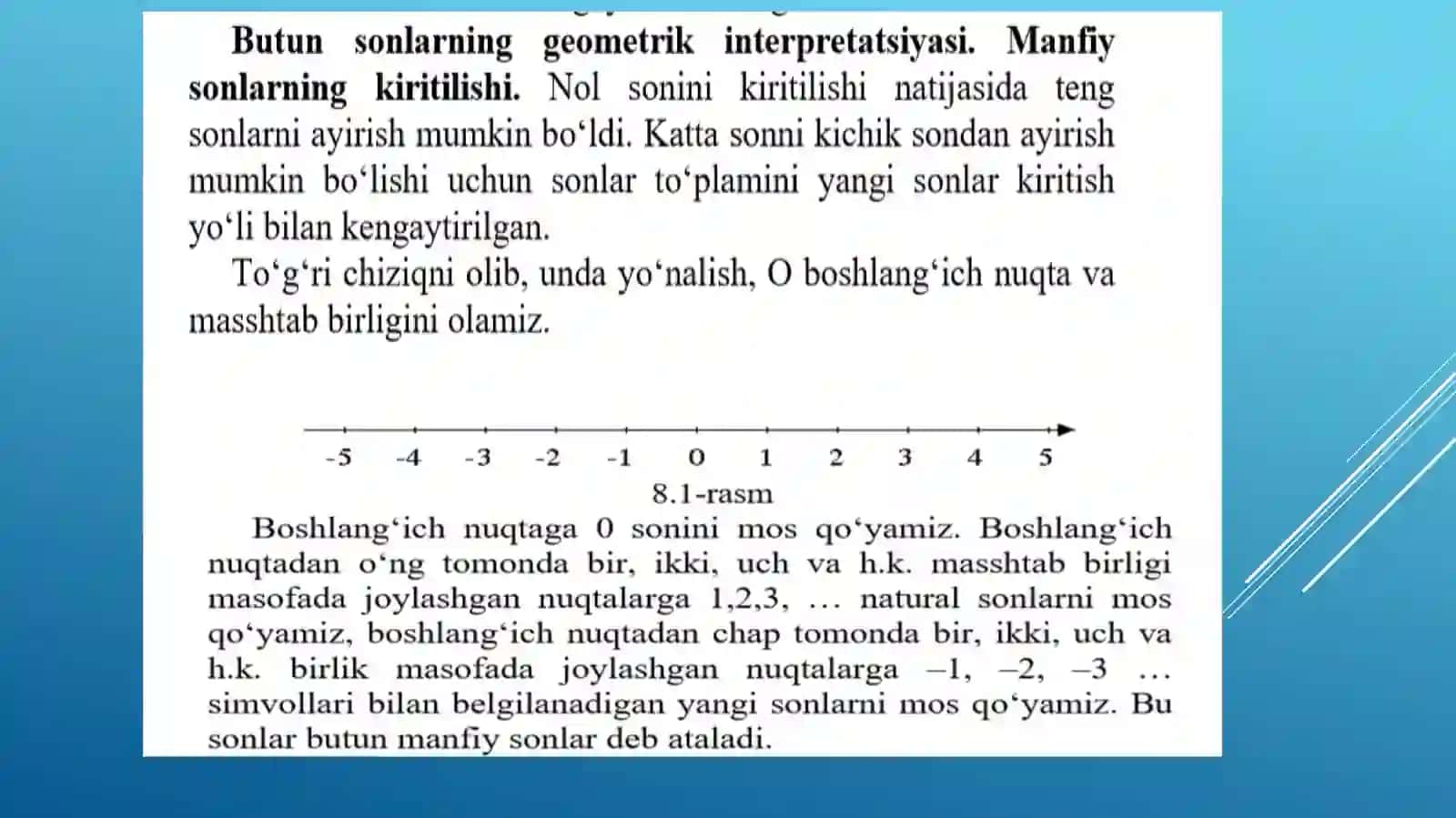 Ratsional sonlar va ularning geometrik interpretatsiyasi 2