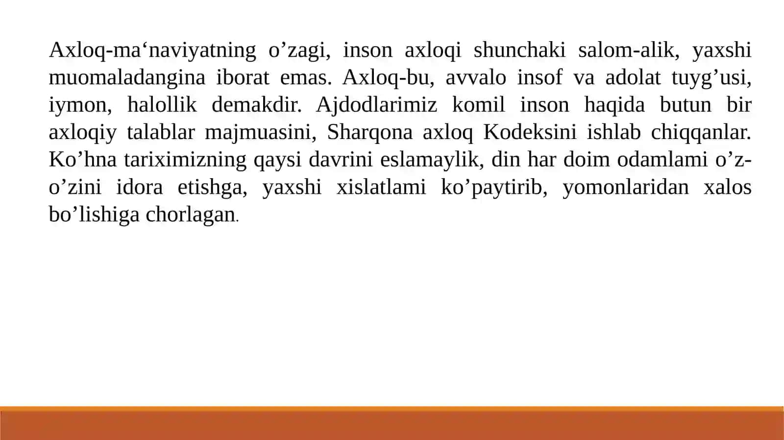 Axloqiy tarbiya 2