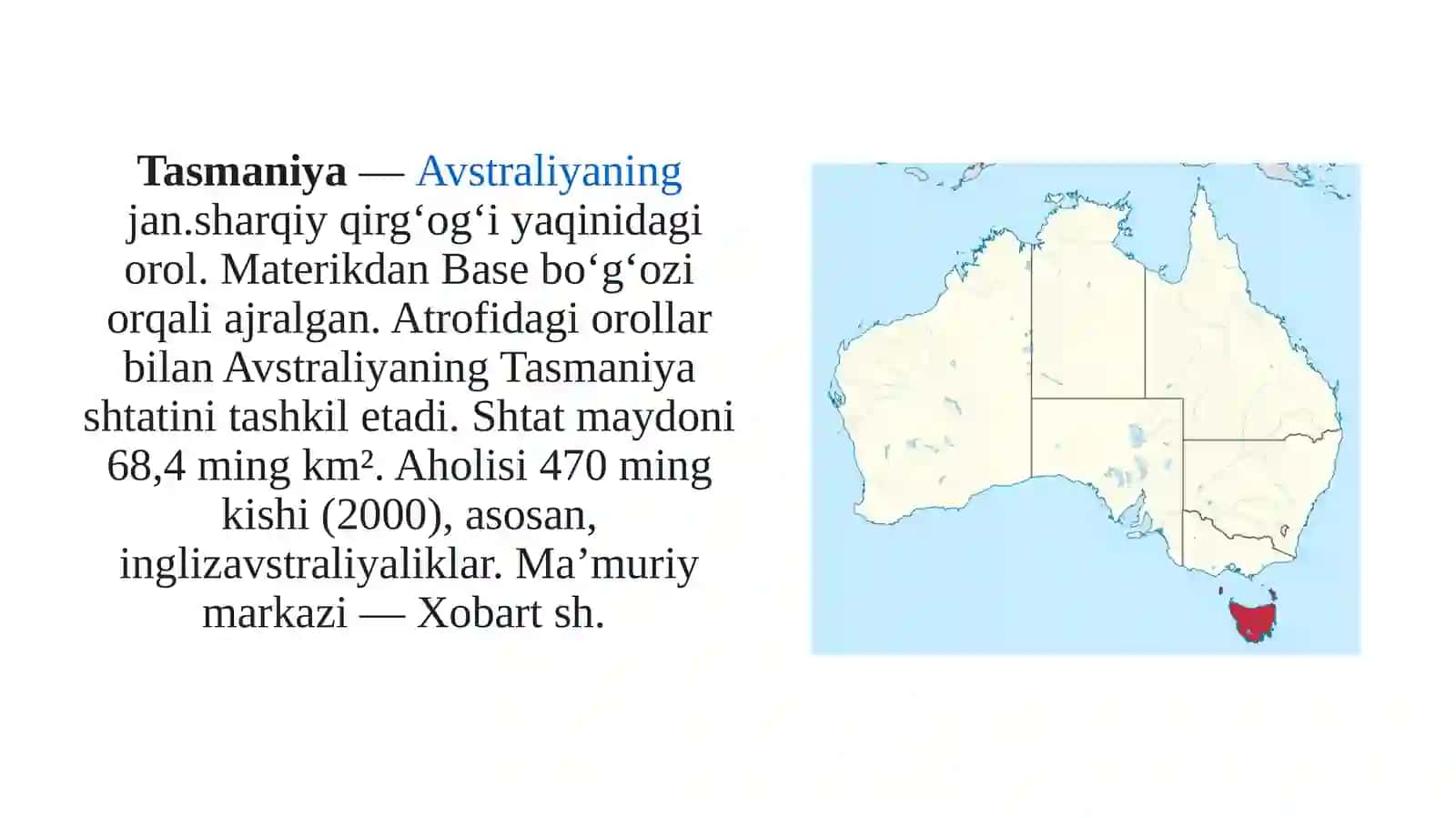 tasmaniya oroli iqlimi 2
