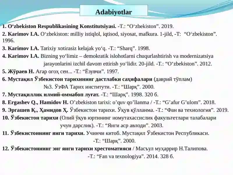 О‘zbekiston Respublikasi davlat ramzlarining qabul qilinishi 2