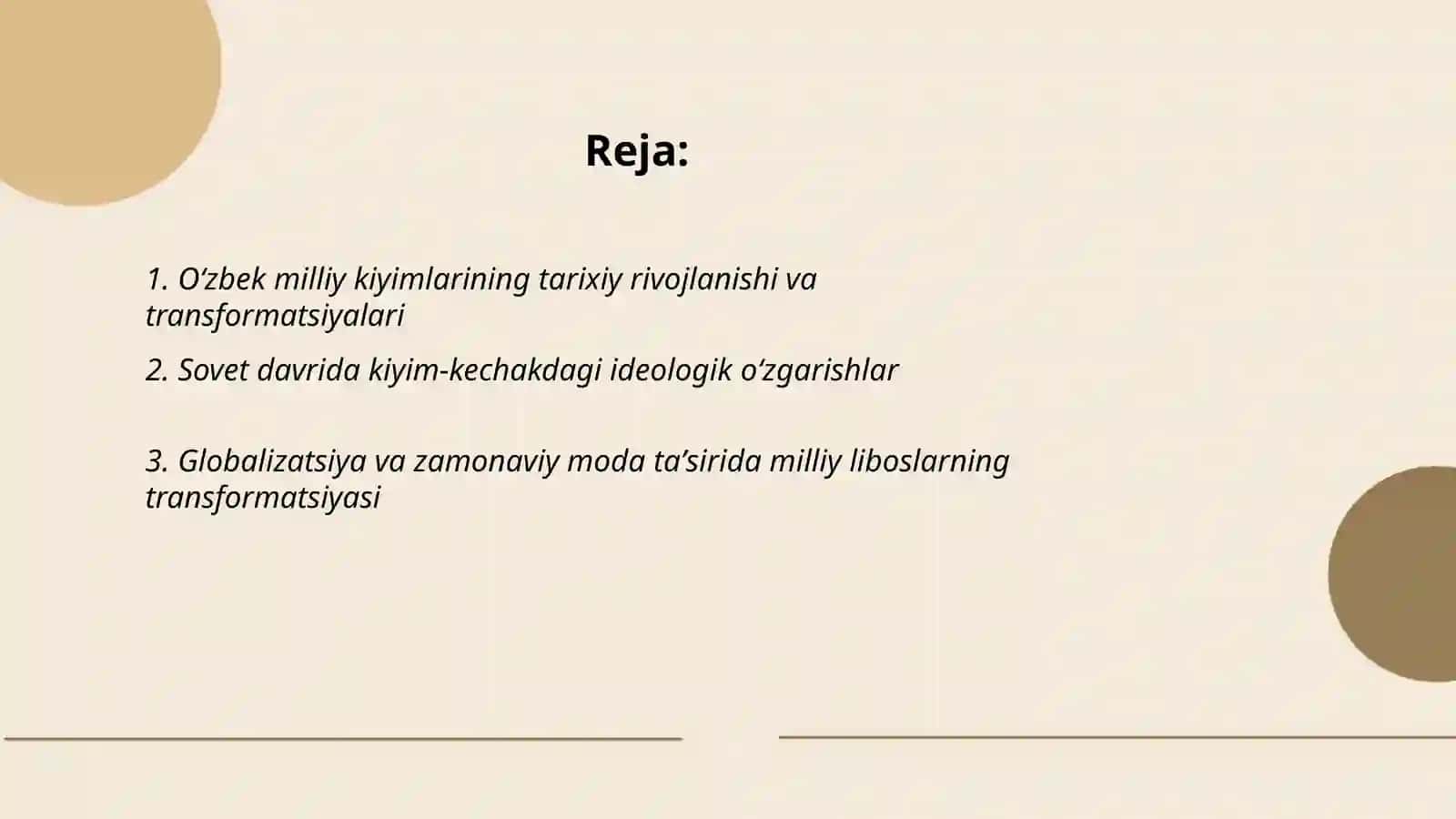 Moddiy madaniyatdagi transformatsiyalar ( kiyim kechaklar) 2