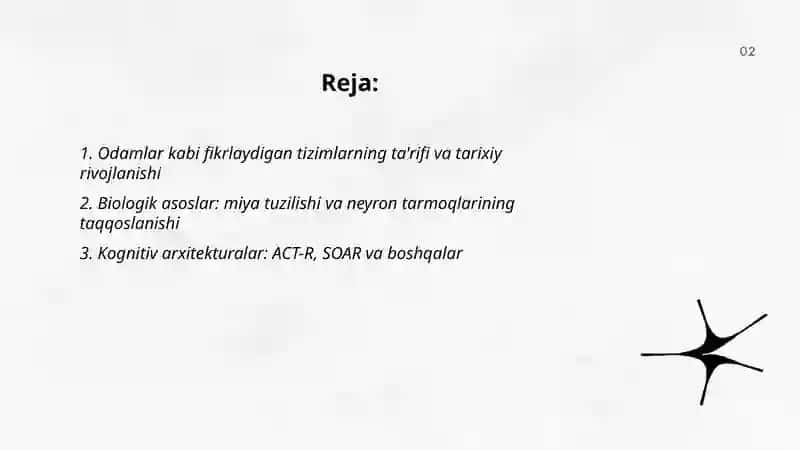 Odamlar kabi fikrlaydigan tizimlar 2