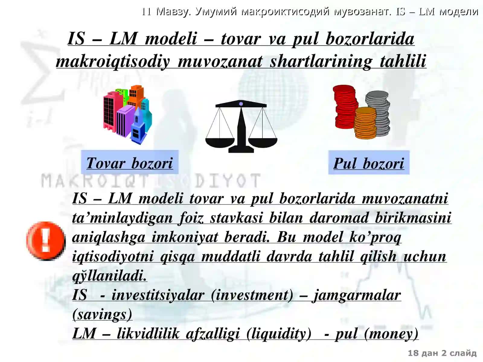 IS – LM modeli 2