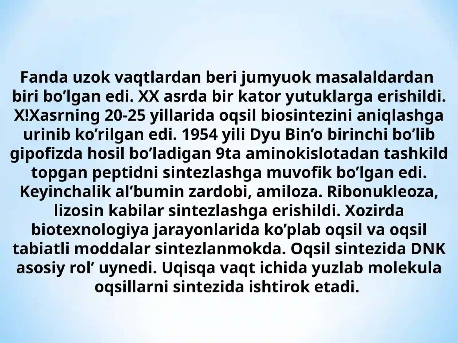Oqsil biosintezi 2